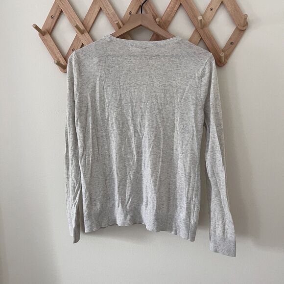 Forever 21 Cardigan Womens Medium Gray Knit Lightweight Sweater Button - Large - Picture 6 of 6